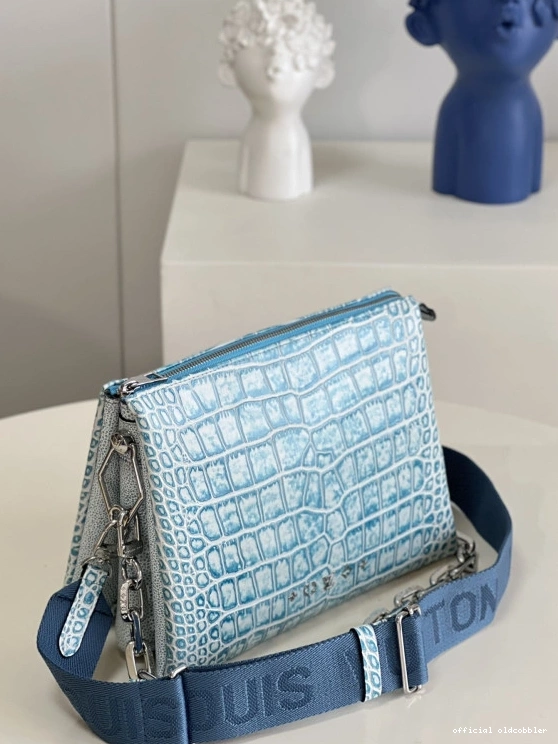 Official oldcobbler COUSSIN VUITTON LOUIS PM-26*20*12cm 0822